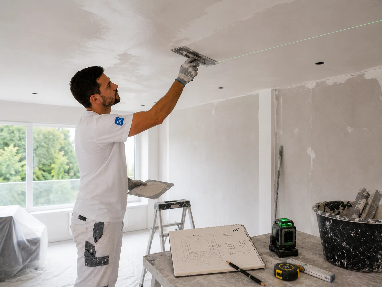 Wat kost plafond stucen per m2? Ontdek de actuele prijzen